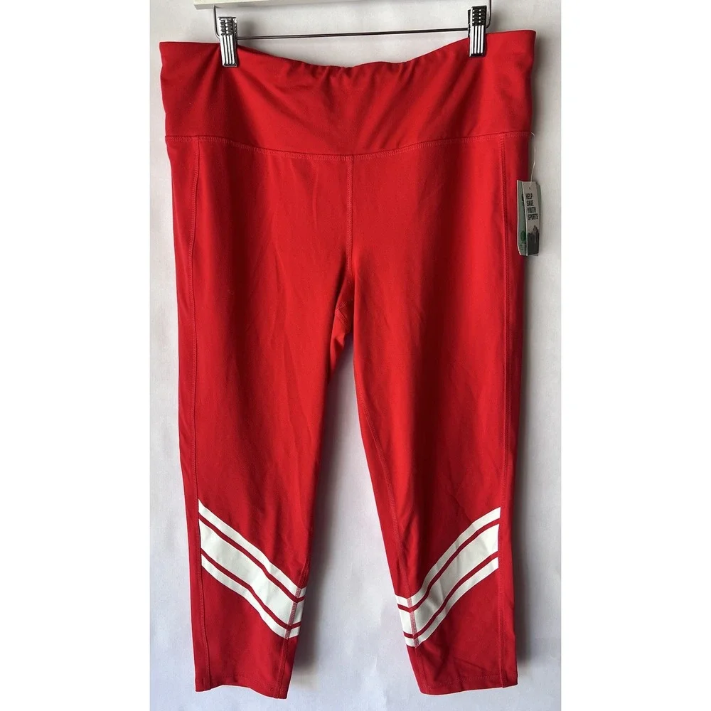 DSG Women's 7/8 Cropped Leggings Size‎ XL Red High Rise